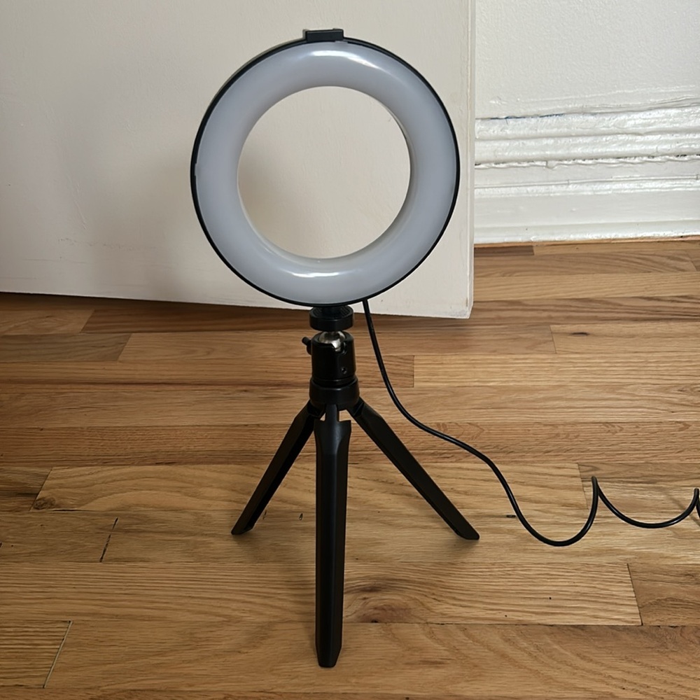 Tabletop LED Ring Light 6" with Tripod Stand for Desk